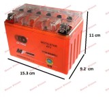 Baterie scuter acumulator 12volti 9 amperi pe gel NOUA