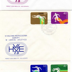 POLONIA 1975, FDC, Campionatele Europene de Atletism