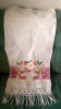 Ștergar Vechi 82x41cm, Țesut Manual, Brodat, Dantelă Manuală, Vintage, Colecție, Decor Casă, Artizanat