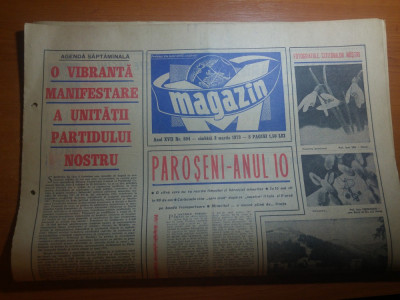 ziarul magazin 3 martie 1973- articol despre mina peroseni jud. hunedoara foto