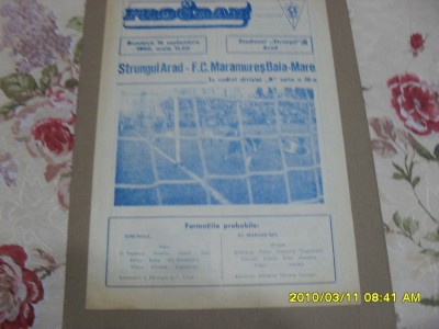 program Strungul Arad - FC Maramures B.M. foto