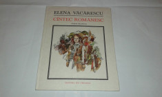 ELENA VACARESCU - CANTEC ROMANESC ~ editie bilingva franceza - romana ~ foto