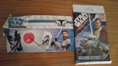 Lot 2 pachete colectibile surprize Star Wars (nedesfacute!) - Razboiul Stelelor foto