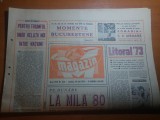 ziarul magazin 26 mai 1973-art. &quot; pe dunare la mila 80&#039; si &quot; litoral &#039;73&quot;