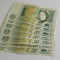 Lot -7 bancnote 1 lira Anglia -numere consecutive