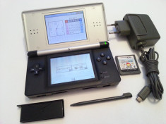 Joc Nintendo DS Lite + incarcator + discheta + stylus + accesoriu GBA ORIGINALE foto