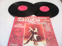 DISC VINIL 2 X LP ALBUM LES PLUS BEAUX TANGOS DU MONDE 1986 CARRERE foto