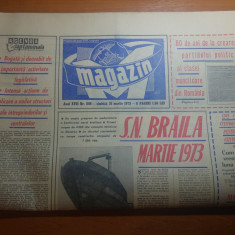 magazin 31 martie 1973- articol despre santierul naval braila,rapid bucuresti