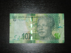 Bancnota 10 rand Africa de Sud 2013 foto