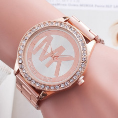 NOU Ceas de dama MICHAEL KORS rose gold aur roz bratara metalica + saculet CADOU foto