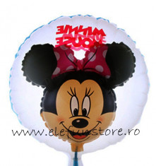 Balon Dublu Minnie Mouse 45cm foto
