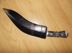 Pumnal gurkha, cutit de lupta kukri, arma de panoplie (2) foto