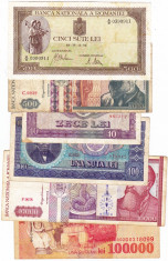 15) Lot 6 bancnote 1941,1992,1994,1966,1998 foto