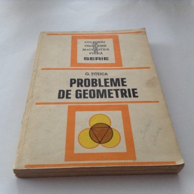 Probleme de geometrie - G. Titeica,S3 foto