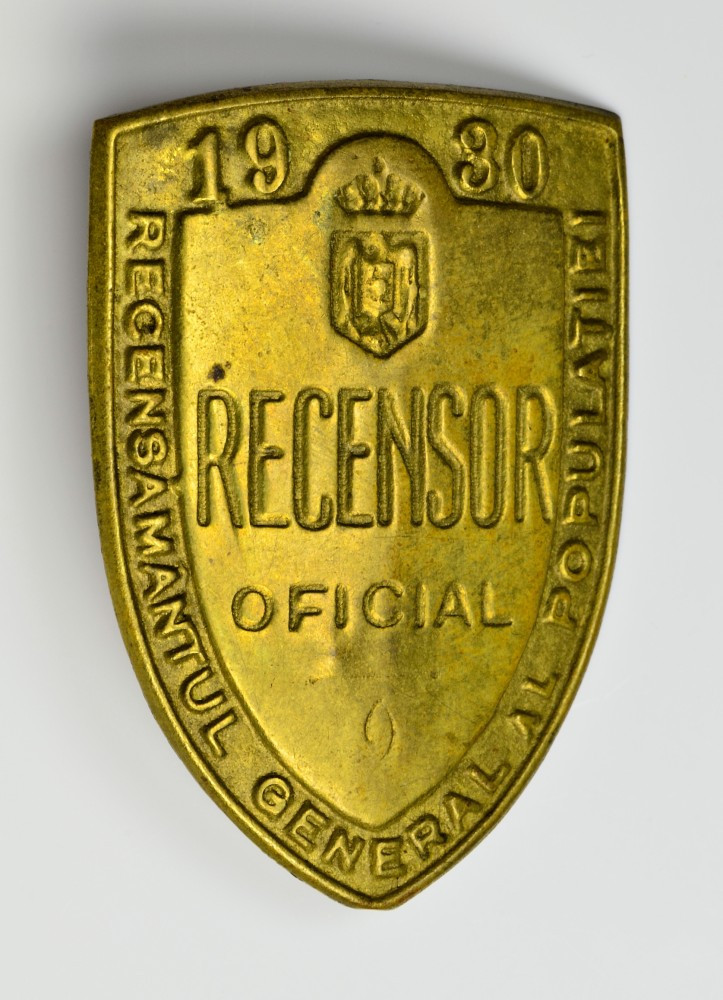 Insigna Recensor Oficial, Recensamantul Populatiei 1930 | arhiva Okazii.ro