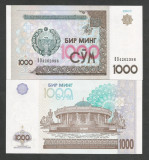 UZBEKISTAN 1000 1.000 SUM / SOM 2001 UNC [1] P-82 , necirculata