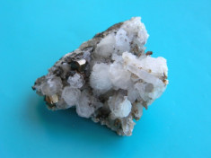 Specimen minerale - cuart si florocalcita foto