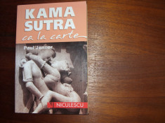 KAMA SUTRA CA LA CARTE ( stare foarte buna ) * foto