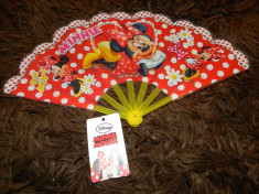 Evantai Minnie Mouse, licenta Disney, material- plastic, eventai pentru fetite foto