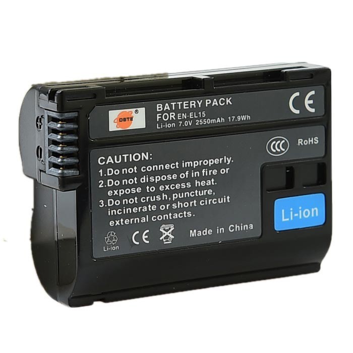 Acumulator / baterie DSTE tip EN-EL15 EN EL 15, 2550 mAh, d600 d800 d7100 d7000 Acumulator / baterie DSTE tip EN-EL15 EN EL 15, 2550 mAh, d600 d800 d7100 d7000