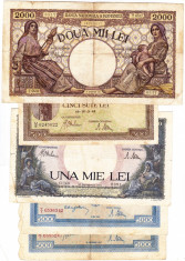 19) Lot 5 bancnote 1941,1943,1944 foto