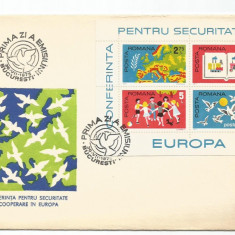 (No2) FDC ROMANIA -1975-Conferinta pentru Securitate si Cooperarein Europa