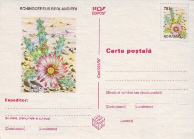 Romania 1997, CP, Flora foto