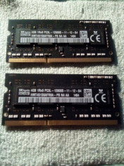 RAM DDR3 MACBOOK kit 8GB (2modulex4GB) HYNIX 1RX8 PC3L 12800 la 1600Mhz foto