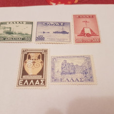 grecia 1947/48 posta aeriana/ 5v. MH/MNH/ 73 euro