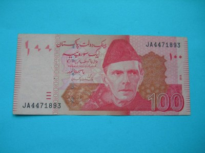 100 RUPEES 2014 PAKISTAN foto