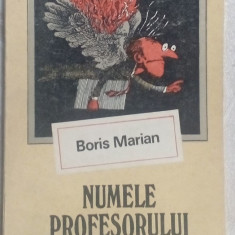 BORIS MARIAN (MEHR) - NUMELE PROFESORULUI(VERSURI debut 1986/dedicatie-autograf)