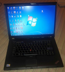 Laptop Lenovo Thinkpad T500 T9600 2.8Ghz 4Gb DDR3 250Gb HDD baterie OK foto