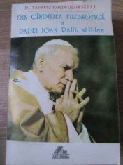 Din Gandirea Filosofica A Papei Ioan Paul Al Ii-lea - Tadeusz Rostworowski S.j. ,391095 foto