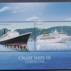 GIBRALTAR - VAPOARE, 1 M/SH NEOBLITERATA - GB 138