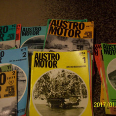 revista ''austromotor'' lb germana anii 1965-1976- 43 bucati