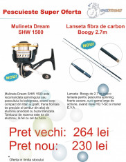 Set spinning: Mulineta Dream SHW 1500 si Lanseta carbon Boogy 2.7m foto