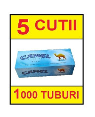 5 x CAMEL CU CARBON ACTIV 200 tuburi pentru injectat tutun, filtre tigari foto