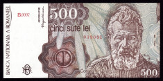 ROMANIA, 500 LEI APRILIE 1991, UNC_serie B.0007~038081 foto