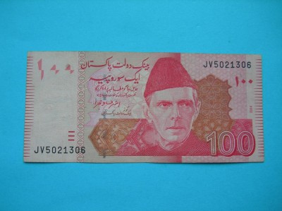100 RUPEES 2013 PAKISTAN foto
