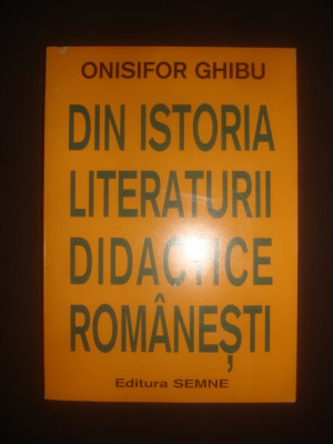 Onisifor Ghibu - Din istoria literaturii didactice romanesti foto