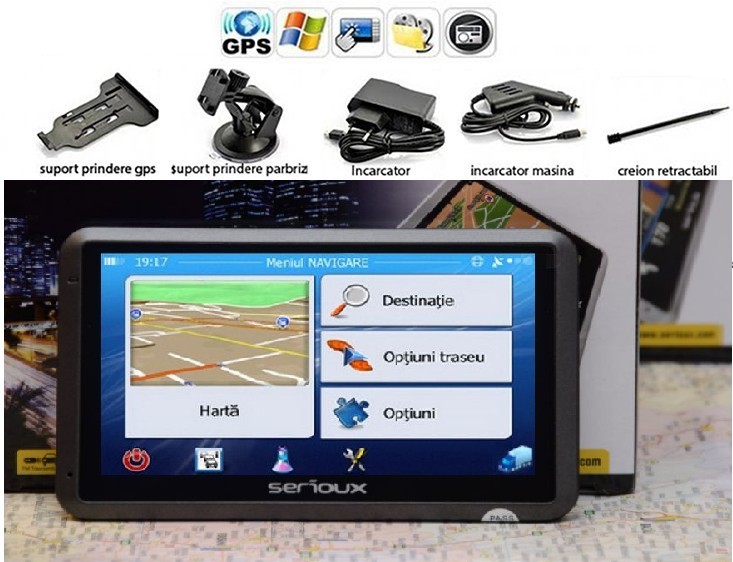 GPS NAVIGATII APARATE GPS GPS CAMION,GPS TIR,GPS AUTOCAR,TAXI GPS HARTI  2022, 4,3, Toata Europa, Lifetime | Okazii.ro