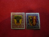 Serie Pro Juventute -1918 Elvetia , 2 valori ,urma sarniera