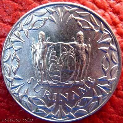 bnk mnd Surinam 25 centi 1989 unc foto