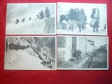 Set 8 Ilustrate - Ramasitele Armatei Sarbesti la 1915, Necirculata, Printata