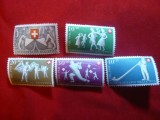 Serie Confederatia Elvetiana - Dansuri 1951 Elvetia , 5 valori