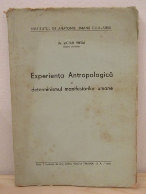 DrVictor Preda - Experienta Antropologica foto