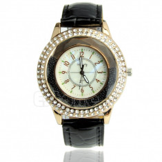 Ceas - DAMA, GoGOEY, Crystal Dial Quartz Analog Luxury Wrist Watch foto