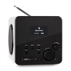 Auna INTERNET RADIO GAGA WiFi / LAN DAB / DAB + USB FM AUX, alb foto