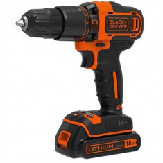 Masina de insurbat/gaurit cu percutie Black&amp;amp;Decker BDCHD18K1B2, 18V, 2Viteze, 2ACC x 2Ah foto