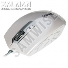 Mouse NOU Zalman ZM-M130C White, 2400 dpi, Wired, USB, GARANTIE 1 AN !!! foto